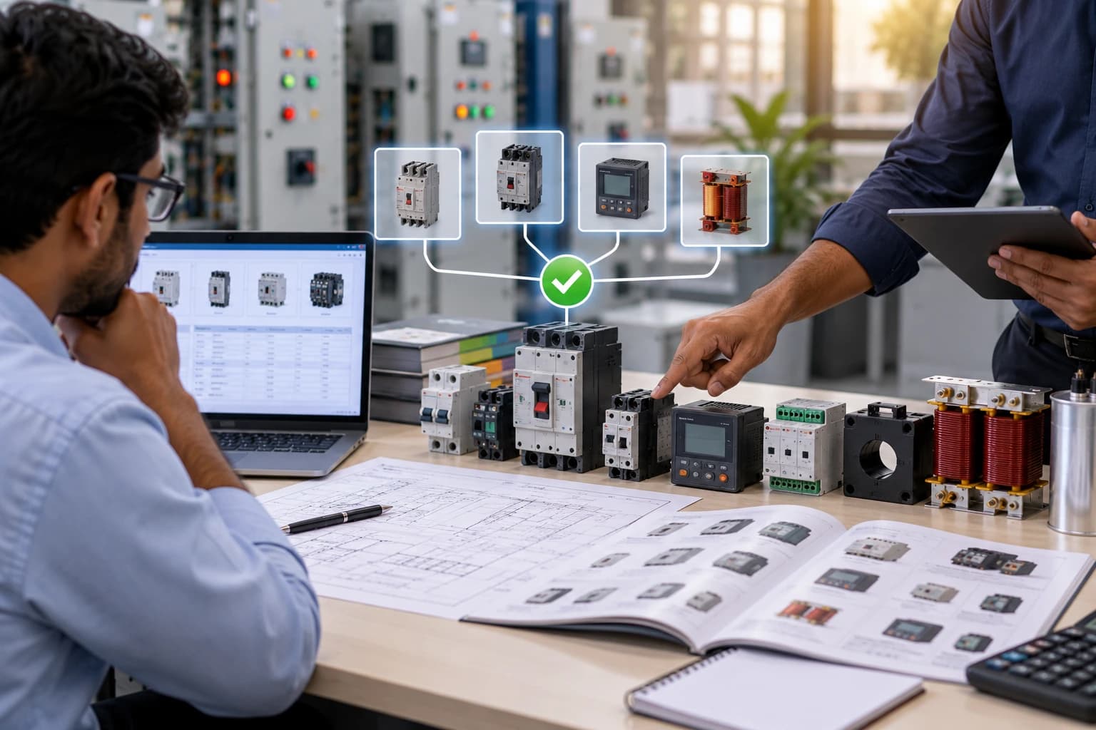 Industrial electrical product selection and engineering support